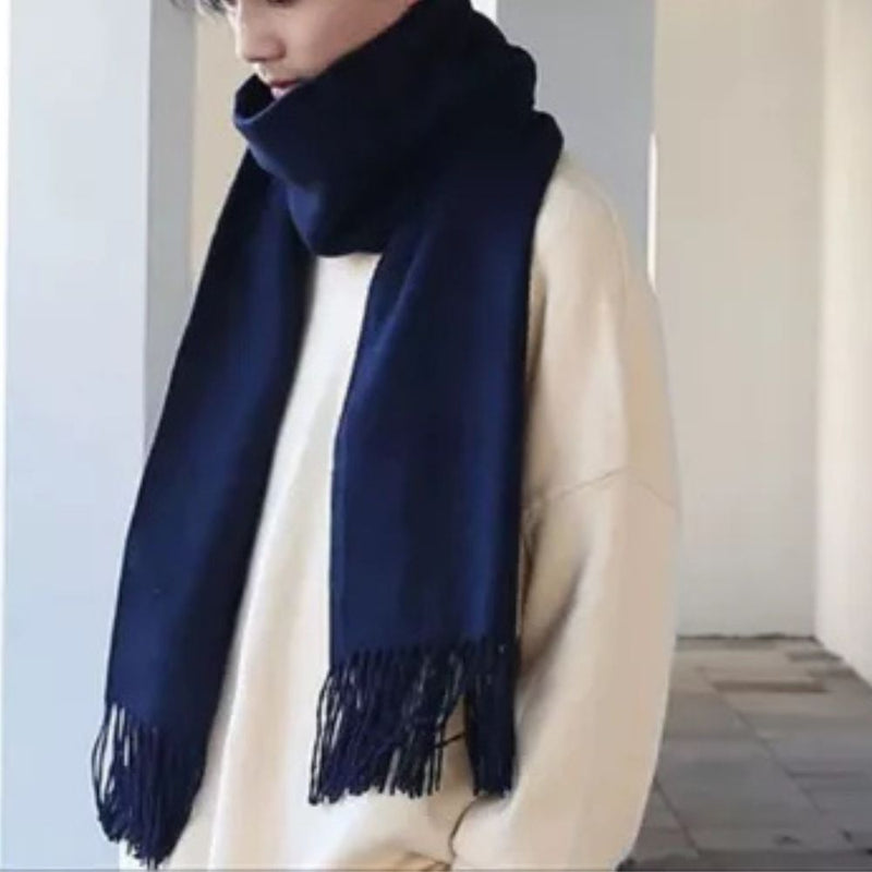 Cachecol Pashmina Unissex com Franjas em Poliéster 230g