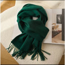 Cachecol Pashmina Unissex com Franjas em Poliéster 230g