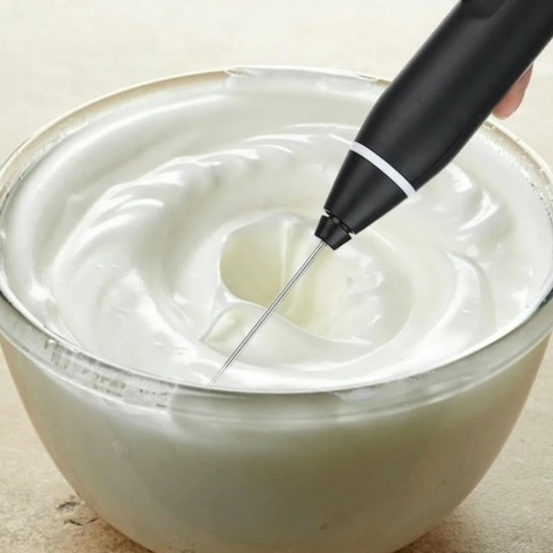 Mini Mixer Elétrico 2 em 1 para Bebidas e Ovos Recarregável