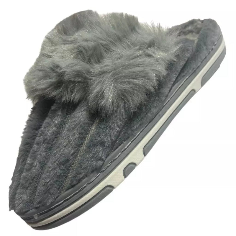Pantufa de Inverno Pompom Feminina Antiderrapante