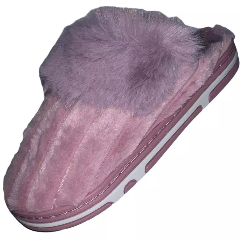 Pantufa de Inverno Pompom Feminina Antiderrapante