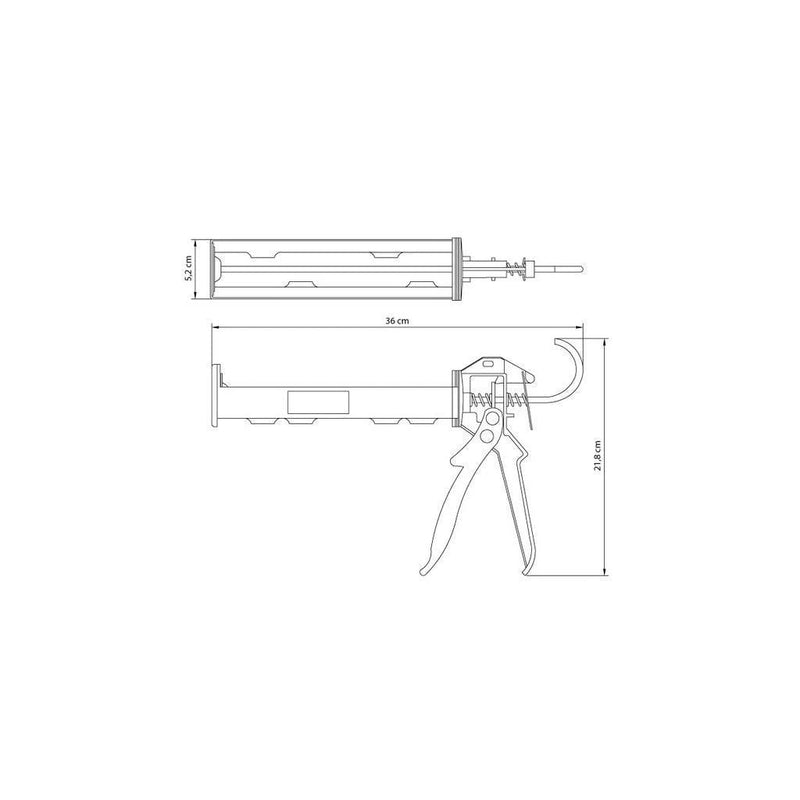 Pistola Aplicadora para Tubo de Silicone em Aço