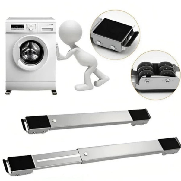 Suporte Base Móvel para Moveis Pesados em Aço Inoxidável